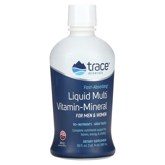 Trace Minerals ®-Liquid Multi-Vitamin-Mineral-For Men & Women-Berry-30 fl oz (887 ml)