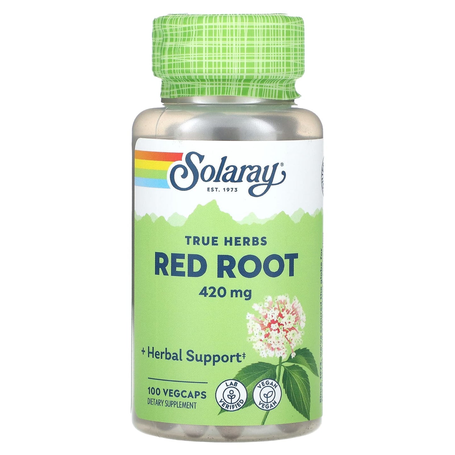 Solaray-True Herbs-Red Root-420 mg-100 VegCaps