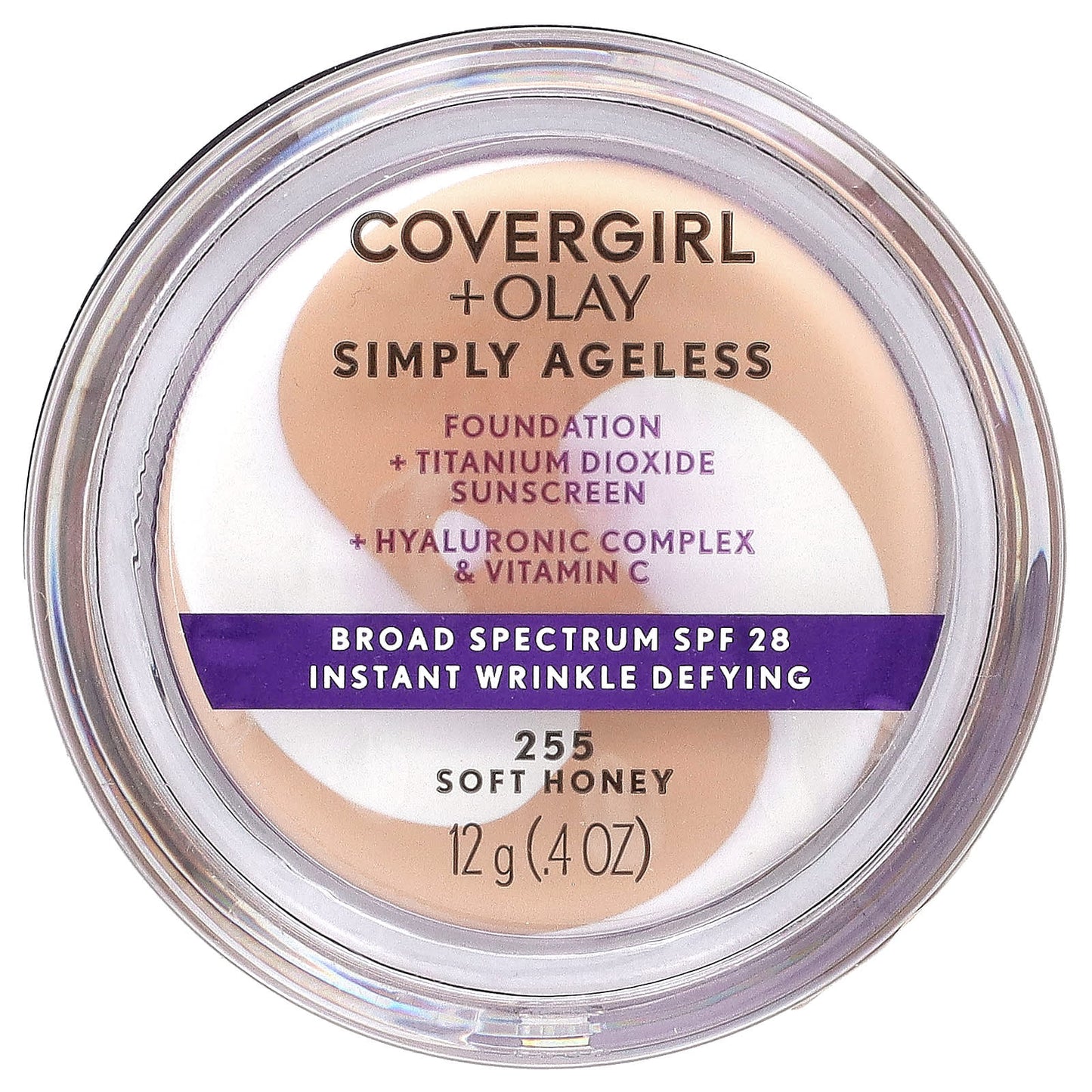 Covergirl-Olay Simply Ageless Foundation-255 Soft Honey-0.4 oz (12 g)