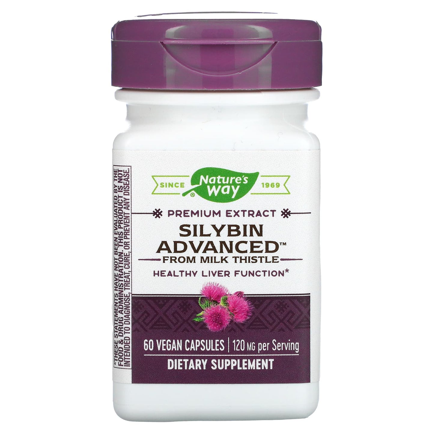 Nature's Way-Premium Extract Silybin Advanced-120 mg-60 Vegan Capsules