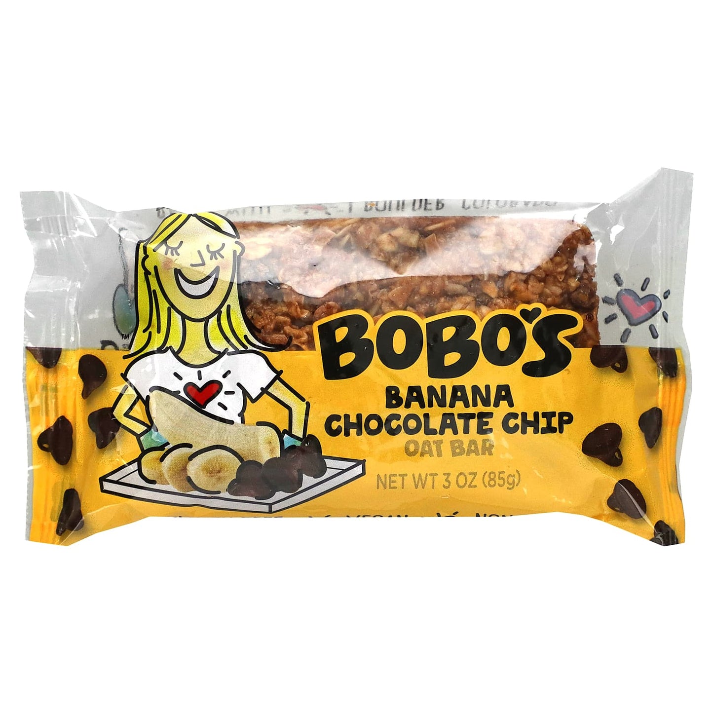 Bobo's Oat Bars, Banana Chocolate Chip, 12 Bars, 3 oz (85 g) Each