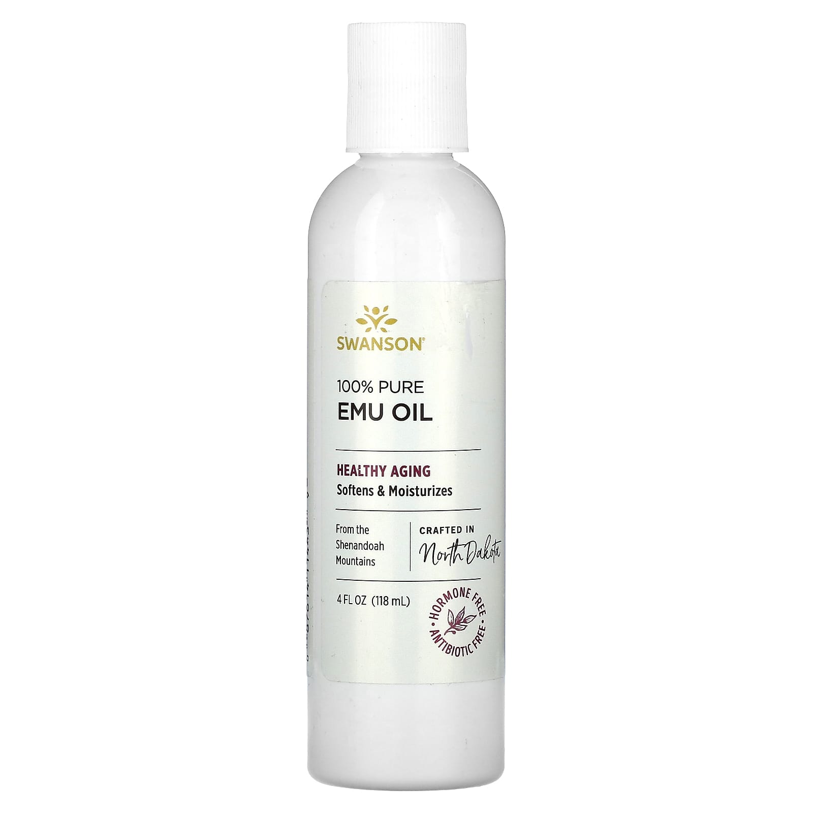 Swanson-100% Pure Emu Oil-4 fl oz (118 ml)