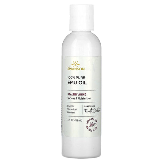 Swanson-100% Pure Emu Oil-4 fl oz (118 ml)