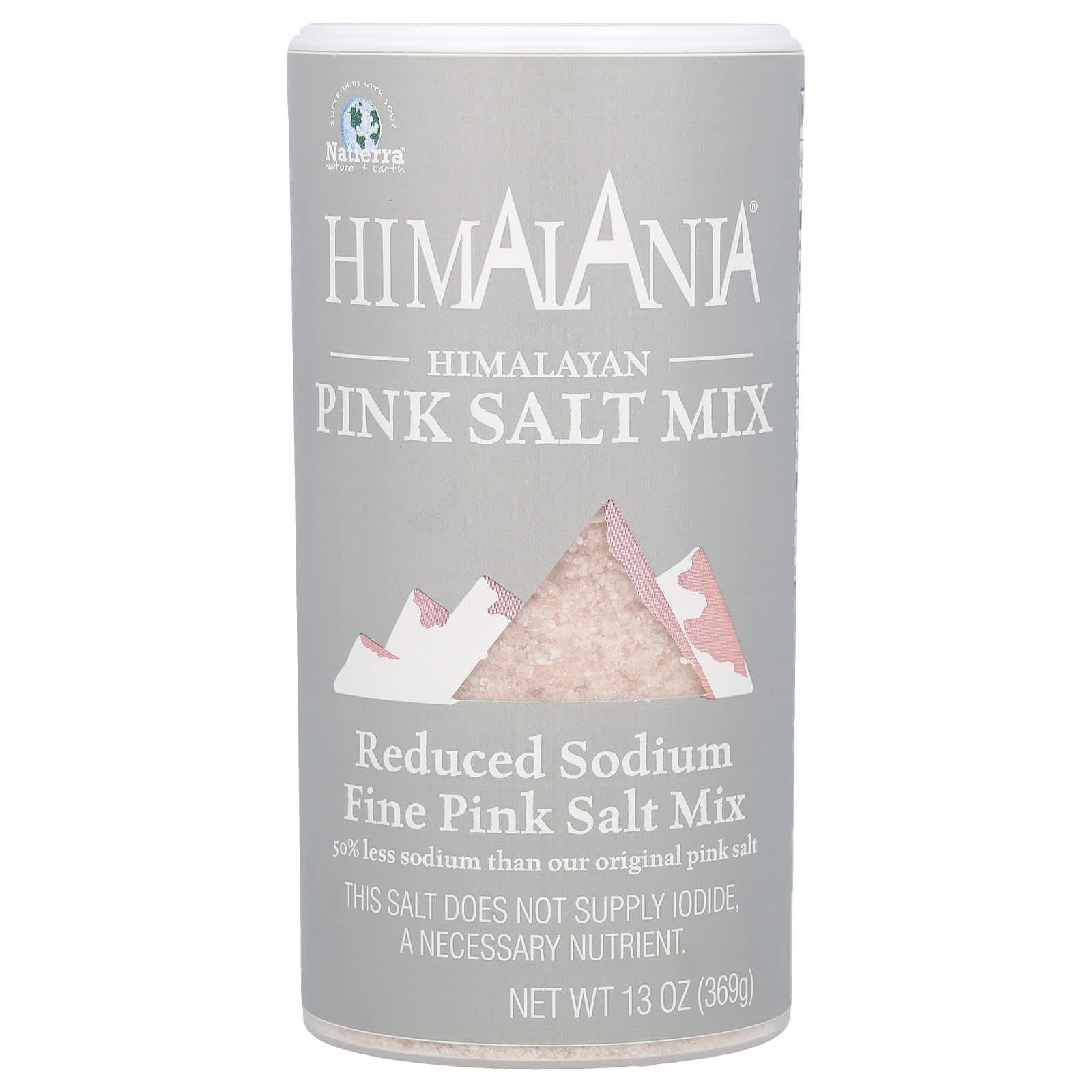 Himalania-Himalayan Reduced Sodium Fine Pink Salt Mix-13 oz (369 g)