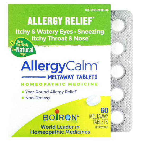 Boiron-AllergyCalm-Allergy Relief-Unflavored-60 Meltaway Tablets