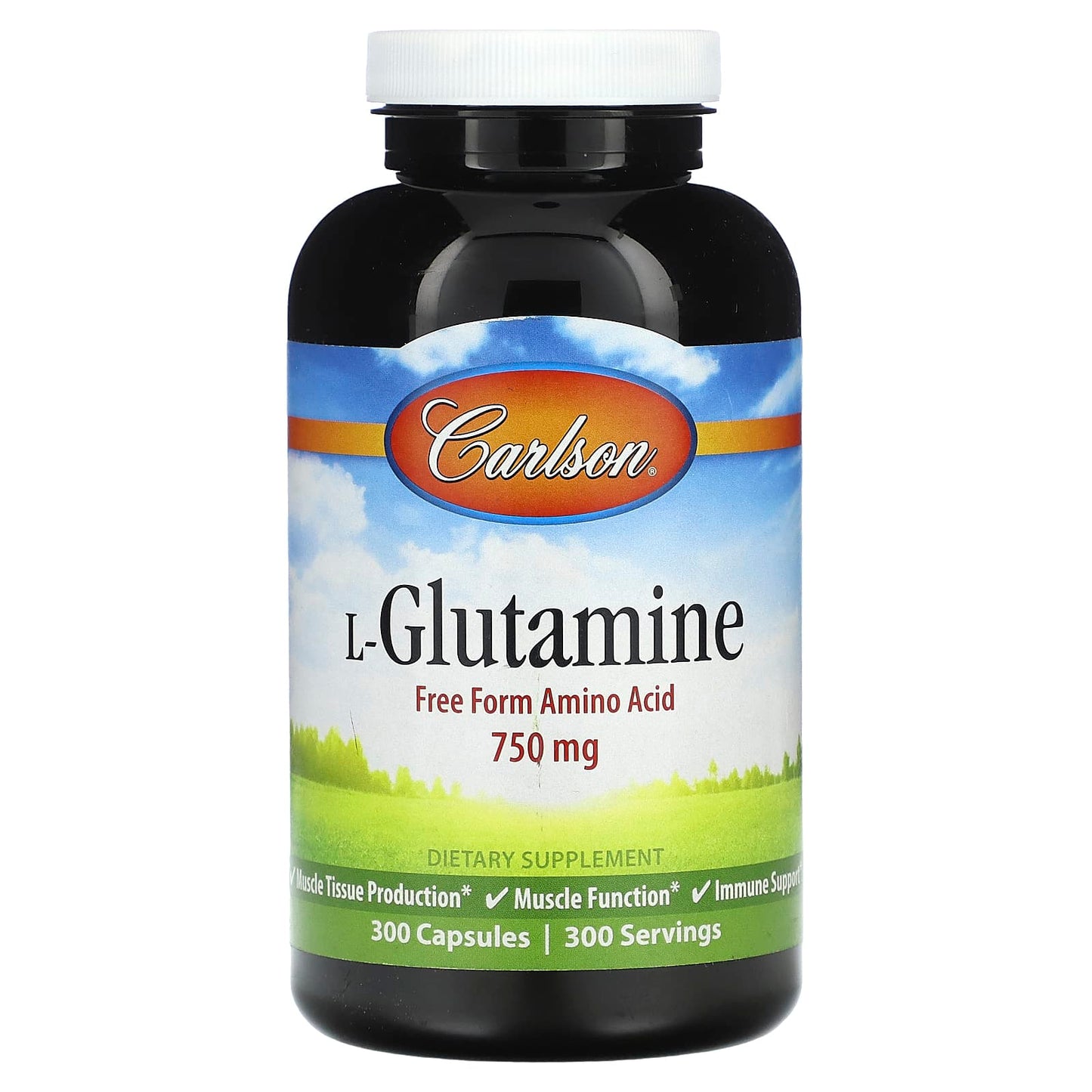 Carlson-L-Glutamine-750 mg-300 Capsules