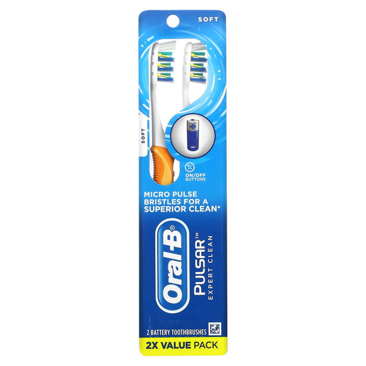 Oral-B-Pulsar-Expert Clean Toothbrush-Soft-2 Pack