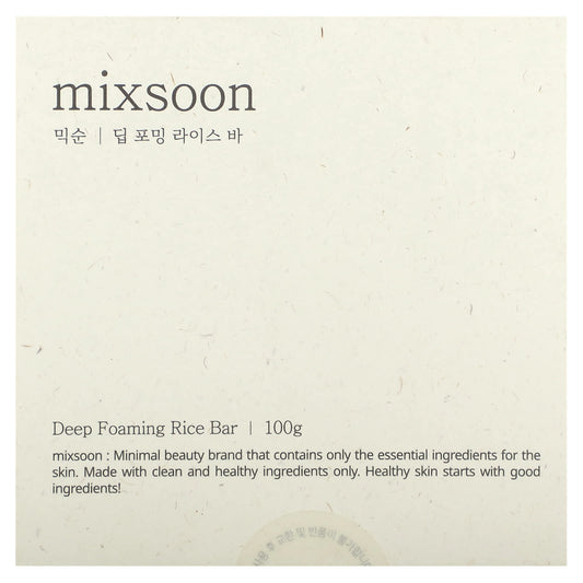 Mixsoon-Deep Foaming Rice Bar-3.52 oz (100 g)