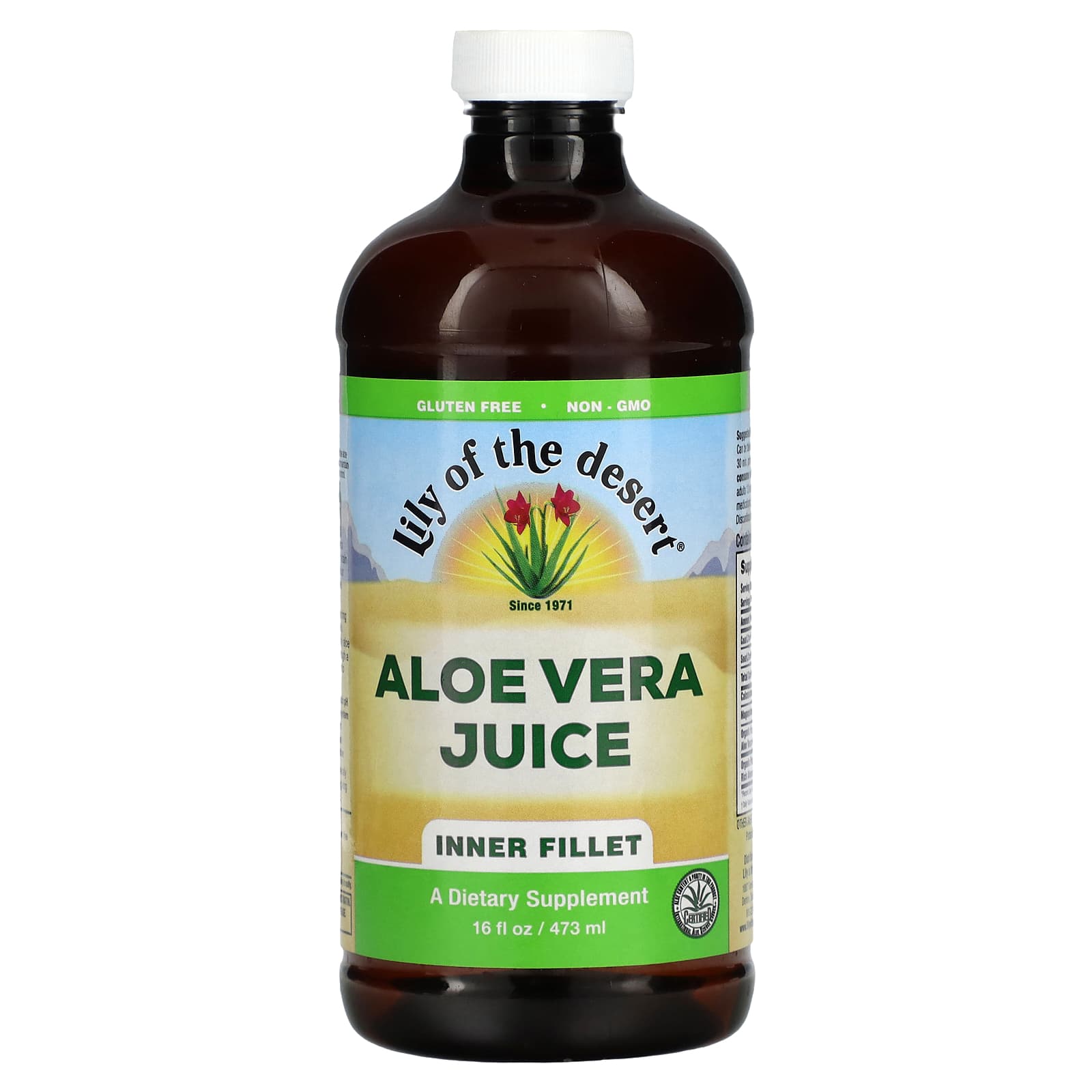 Lily of the Desert-Aloe Vera Juice-Inner Fillet-16 fl oz (473 ml)