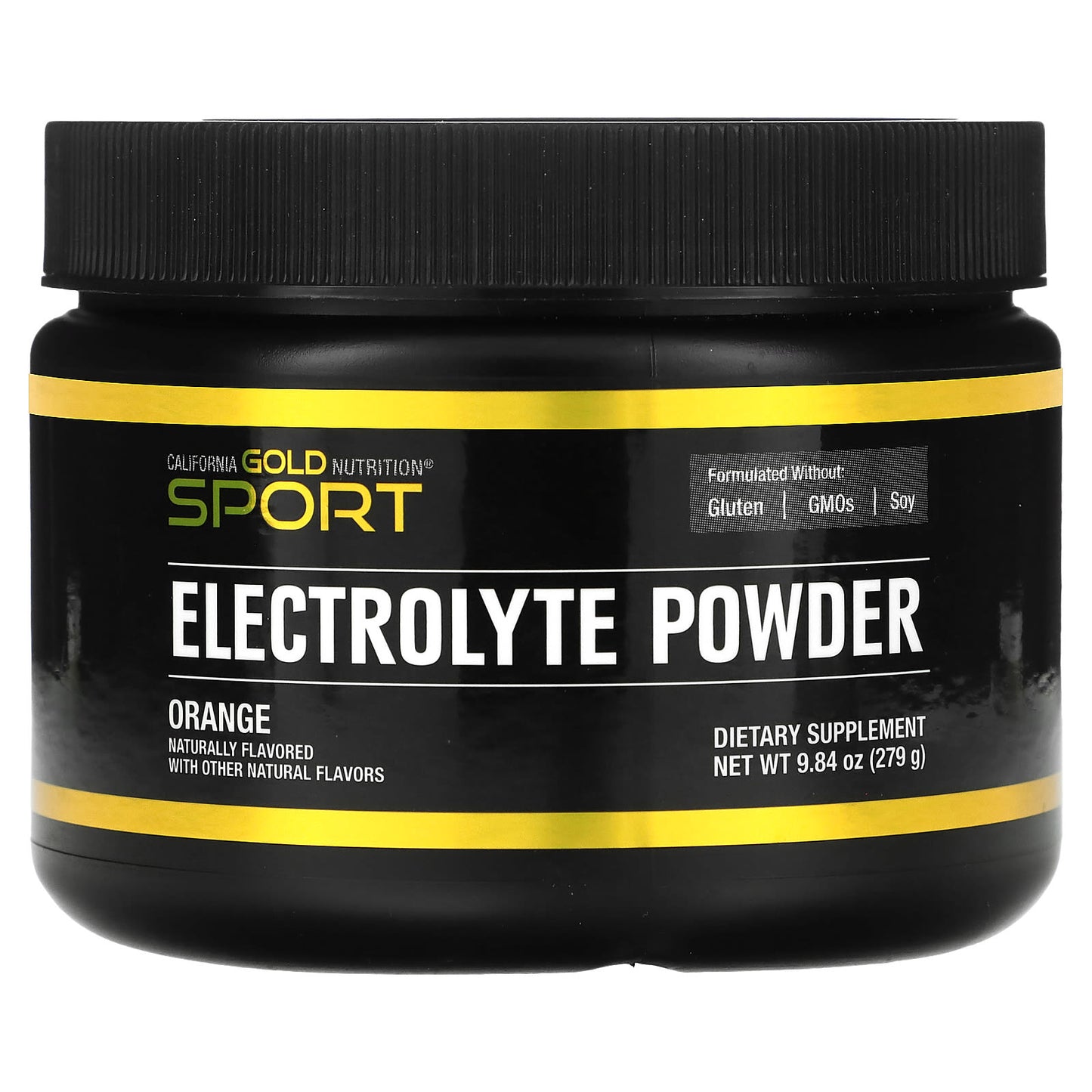 California Gold Nutrition-SPORT - Electrolyte Powder-Natural Orange-9.84 oz. (279 g)