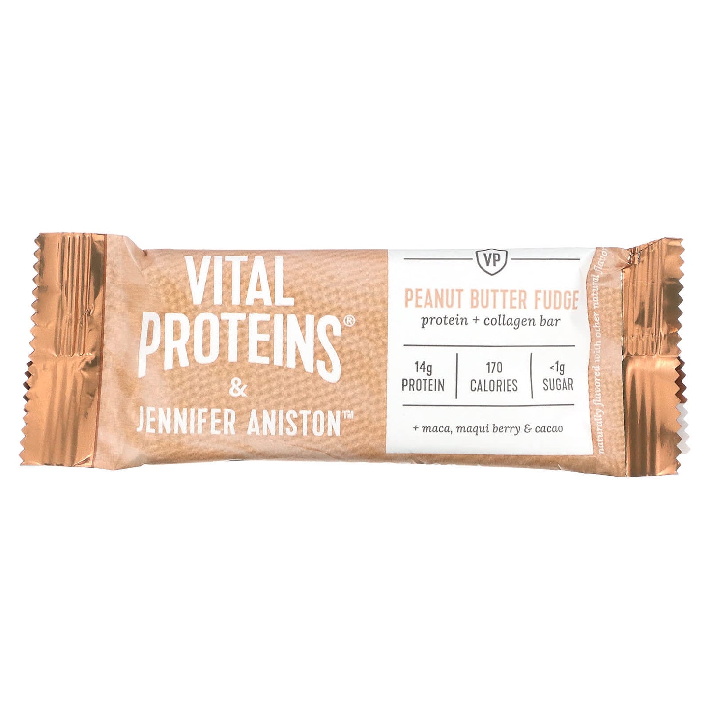 Vital Proteins, Protein + Collagen Bar, Peanut Butter Fudge, 12 Bars, 1.3 oz (38 g) Each