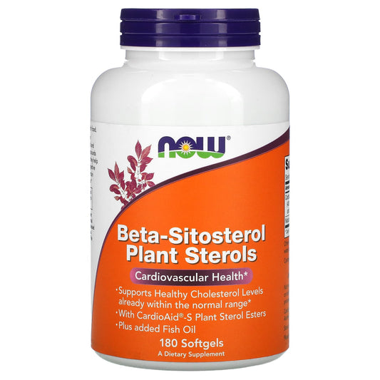 NOW Foods-Beta-Sitosterol Plant Sterols-180 Softgels