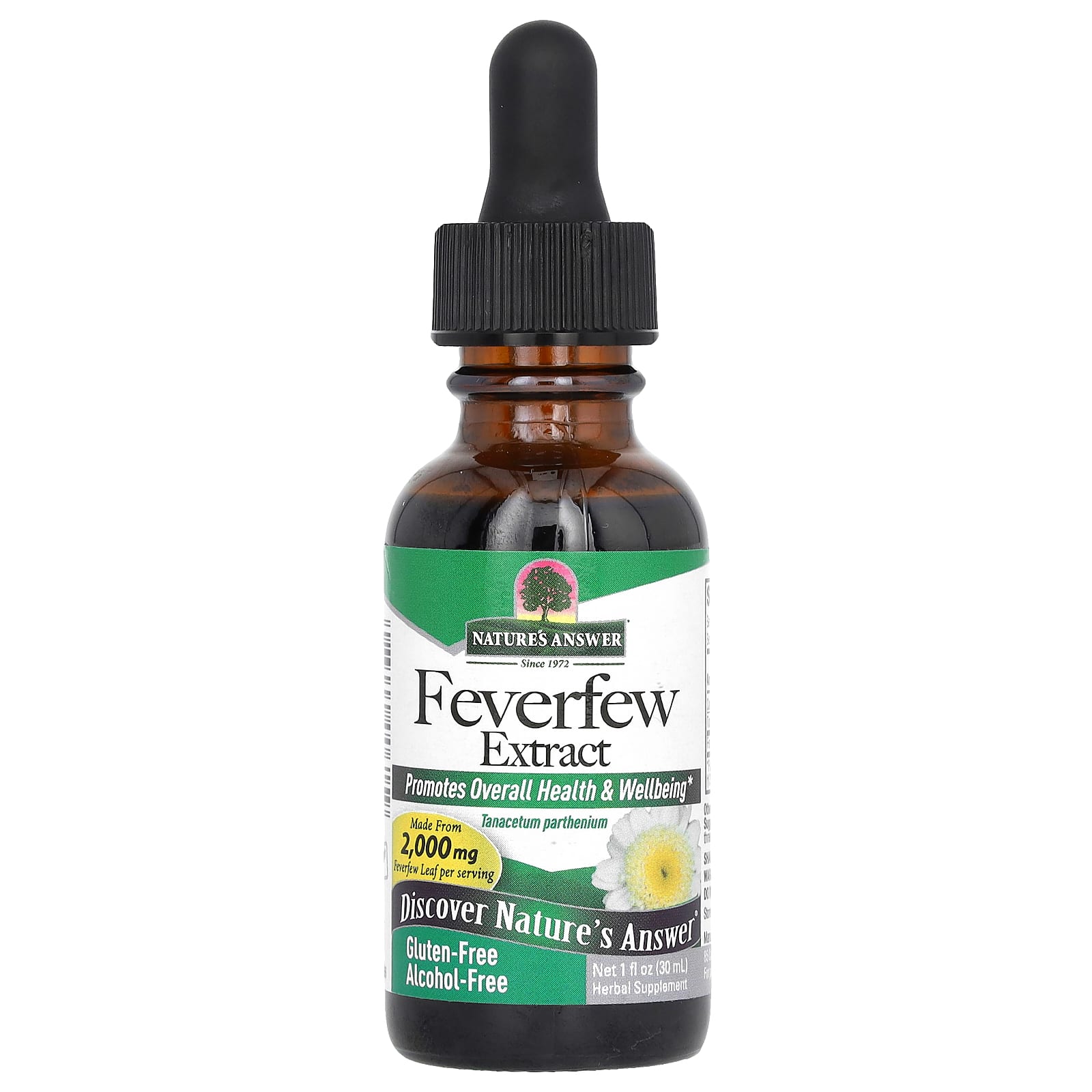 Nature's Answer-Feverfew Extract-Alcohol-Free-2,000 mg-1 fl oz (30 ml)