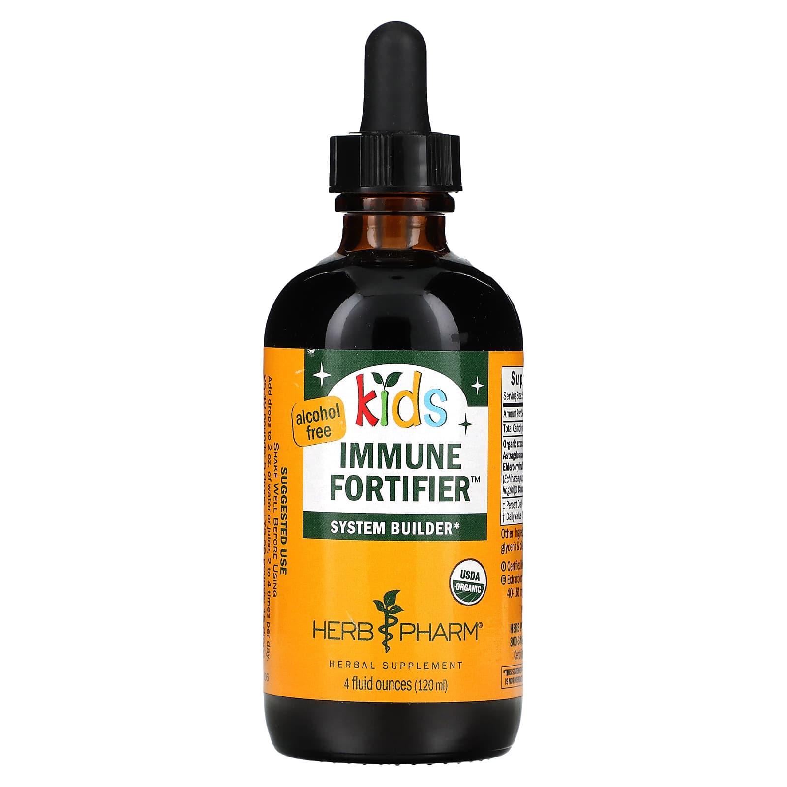 Herb Pharm-Kids-Immune Fortifier-Alcohol Free-4 fl oz (120 ml)