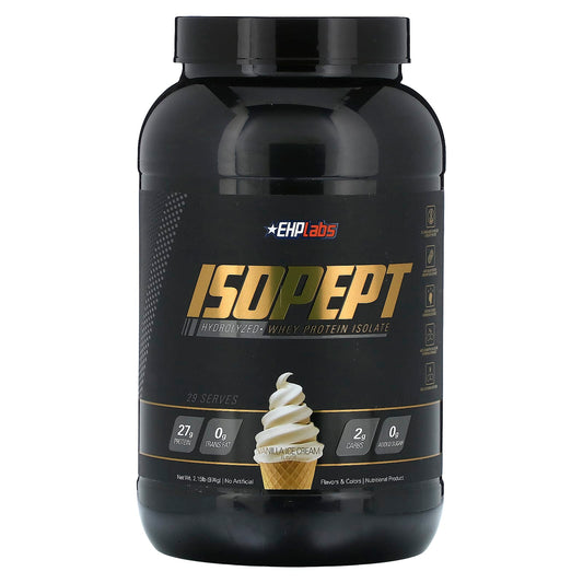 EHPlabs-IsoPept-Hydrolyzed Whey Protein Isolate-Vanilla Ice Cream -2.15 lb (974 g)