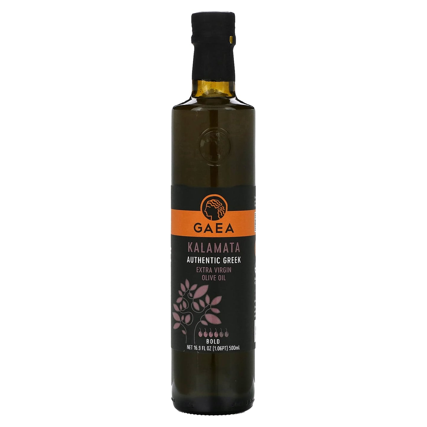 Gaea-Kalamata Extra Virgin Olive Oil-Bold-16.9 fl oz (500 ml)