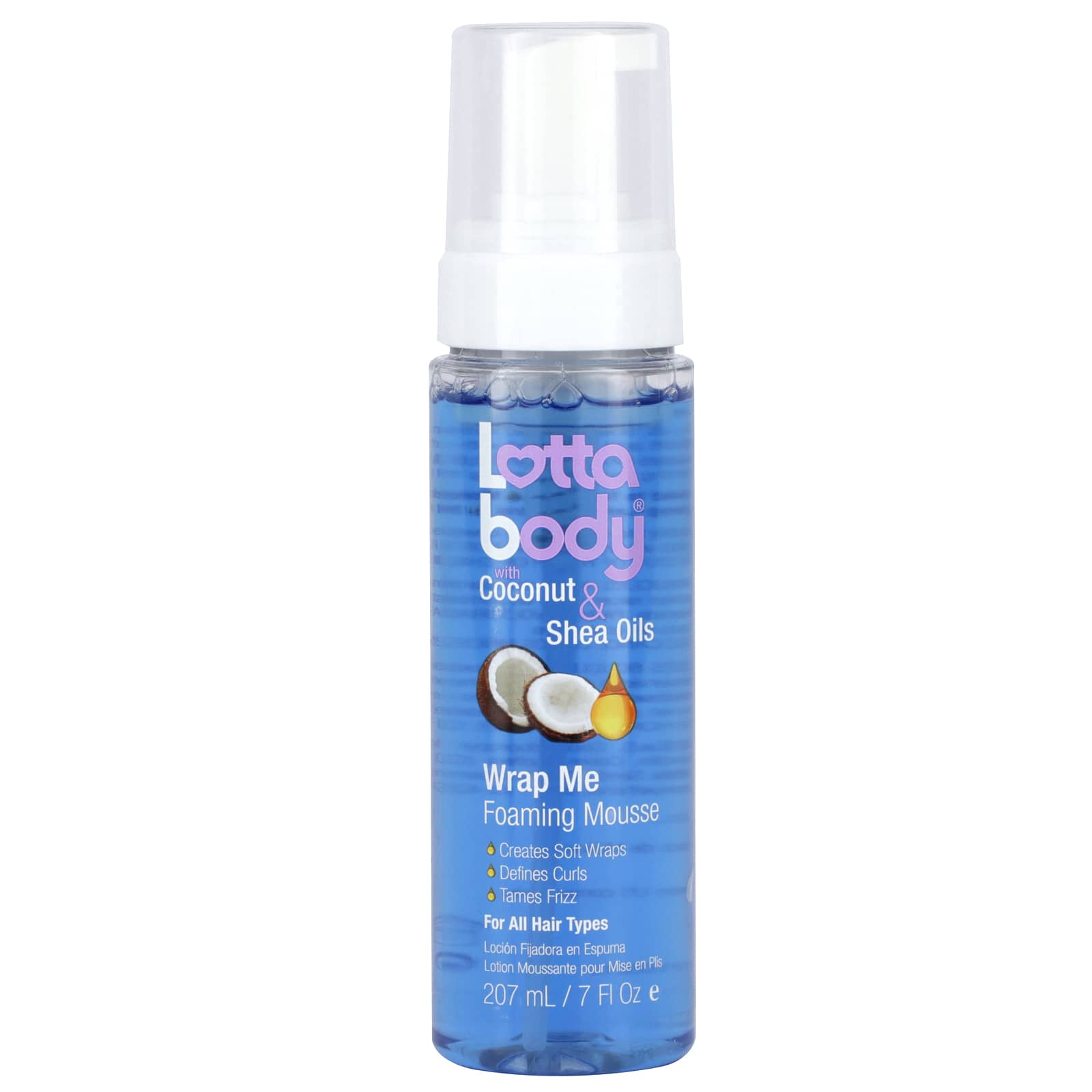 Lottabody-Wrap Me-Foaming Mousse with Coconut & Shea Oils-7 fl oz (207 ml)