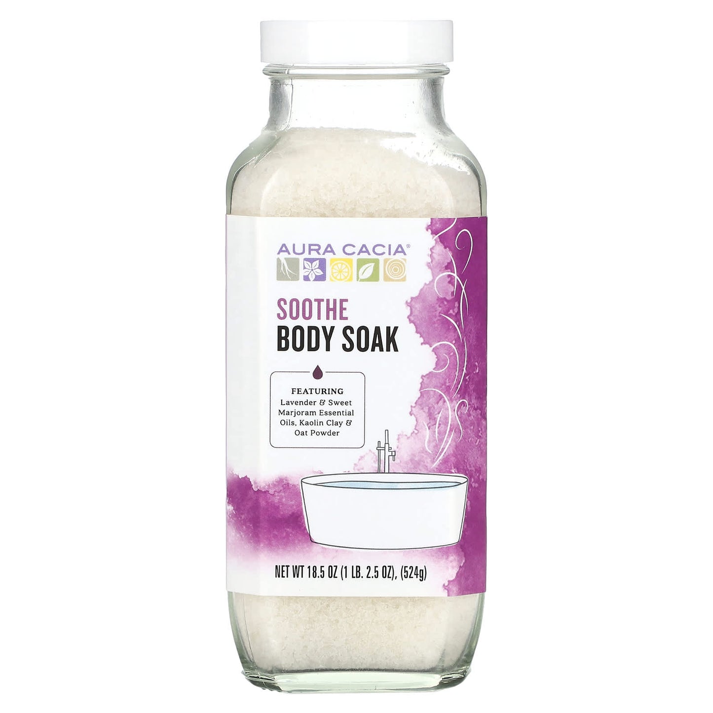 Aura Cacia-Body Soak-Soothe-18.5 oz (524 g)