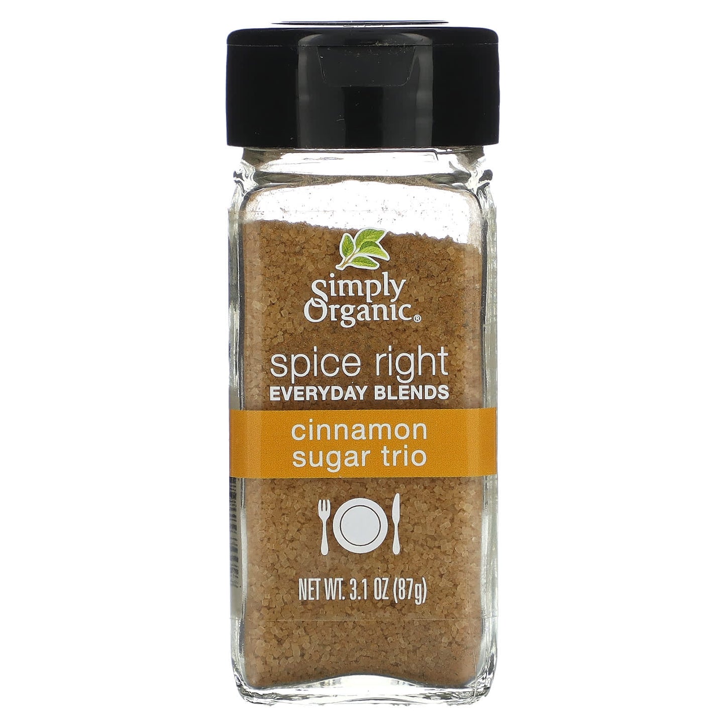 Simply Organic-Spice Right Everyday Blends-Cinnamon Sugar Trio-3.1 oz (87 g)