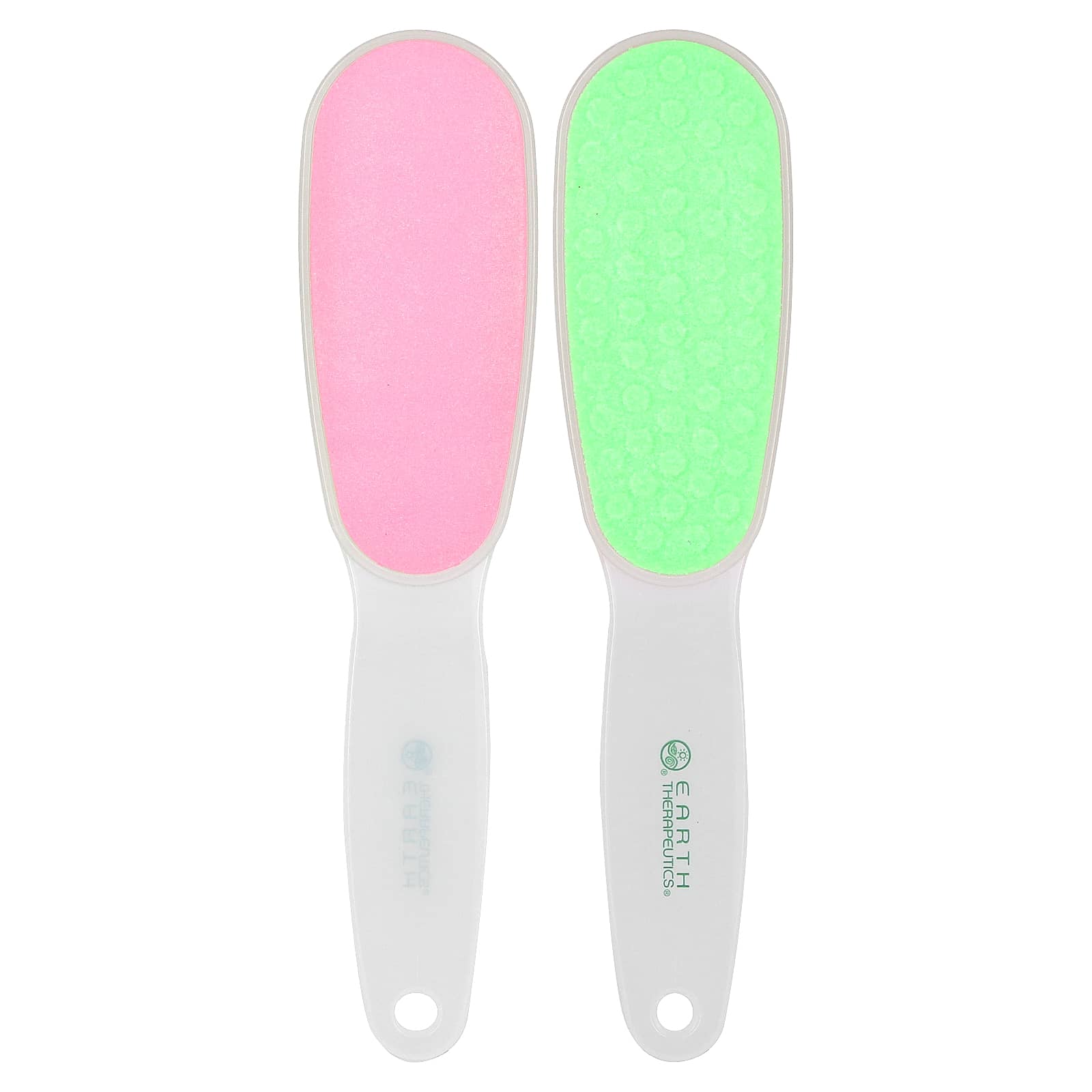 Earth Therapeutics-Big Foot File-Green and Pink-2 Count