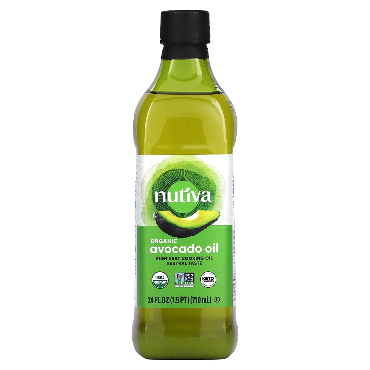 Nutiva-Organic Avocado Oil-24 fl oz (710 ml)