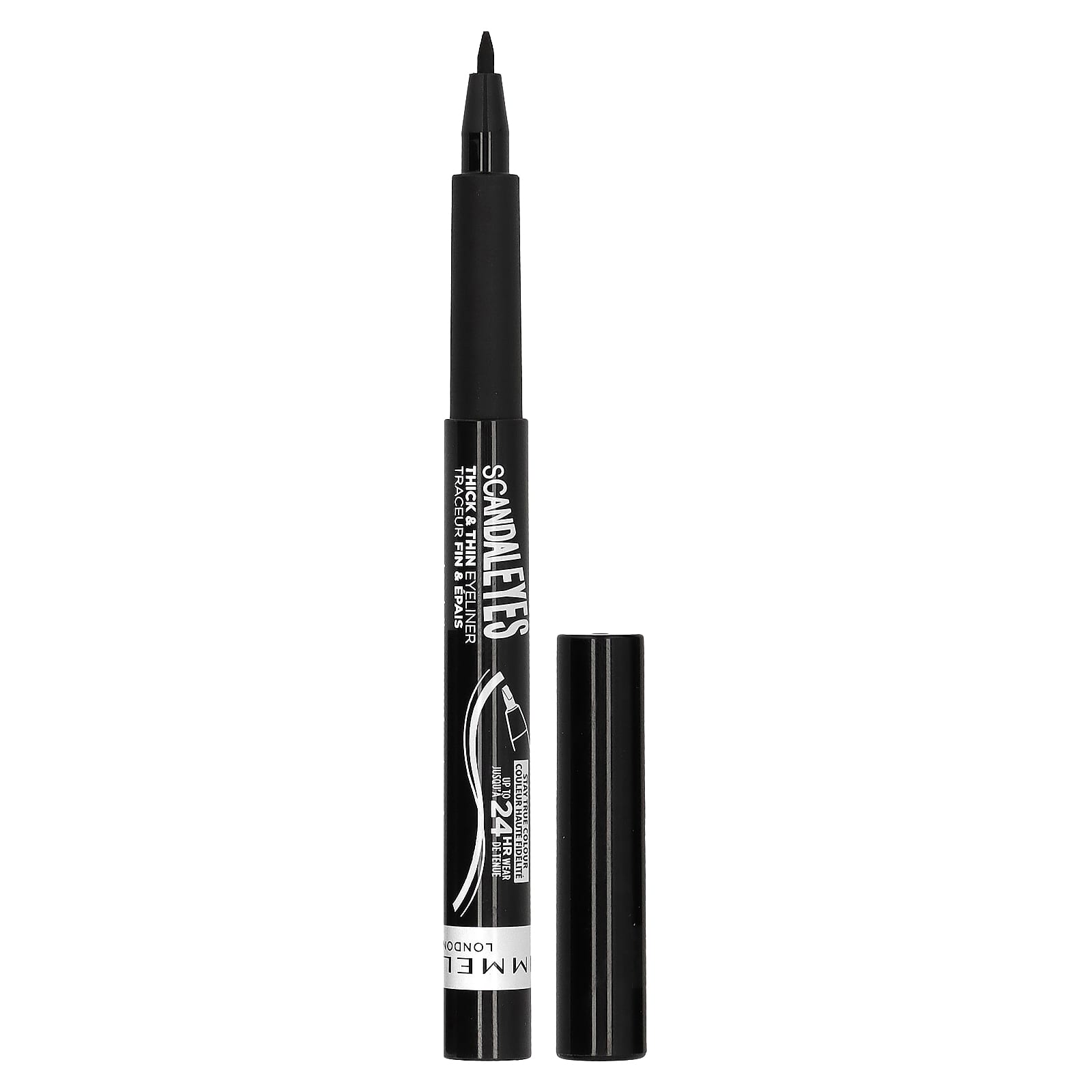 Rimmel London-Scandal'Eyes-Thick & Thin Eyeliner-001 Black-0.0367 fl oz (1.1 ml)