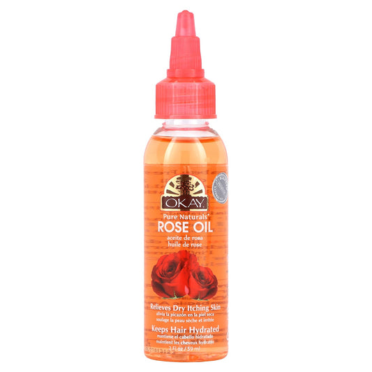 Okay Pure Naturals-Rose Oil-2 fl oz (59 ml)