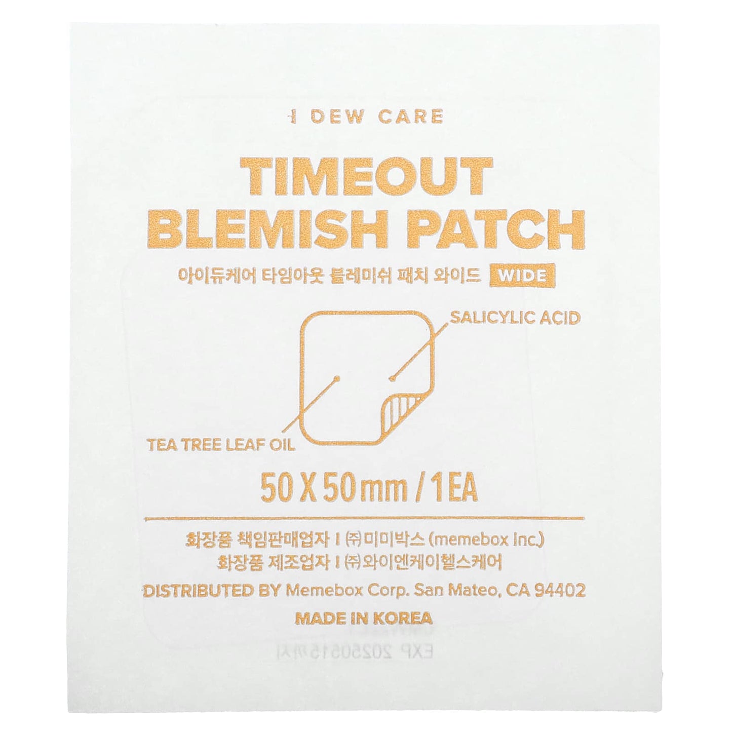 I Dew Care, Timeout Blemish Patch, Wide, 6 Patches