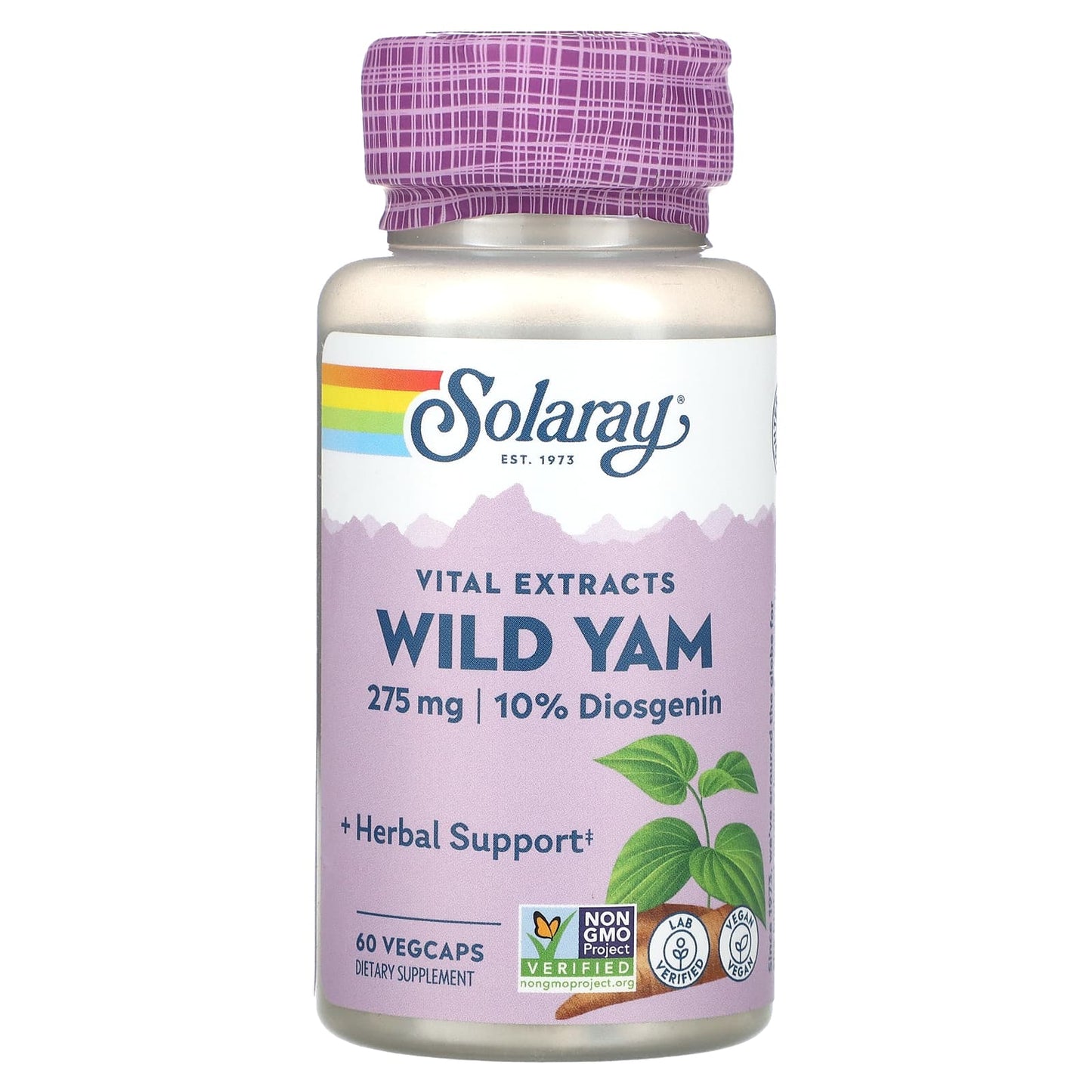 Solaray-Vital Extracts Wild Yam-275 mg-60 VegCaps