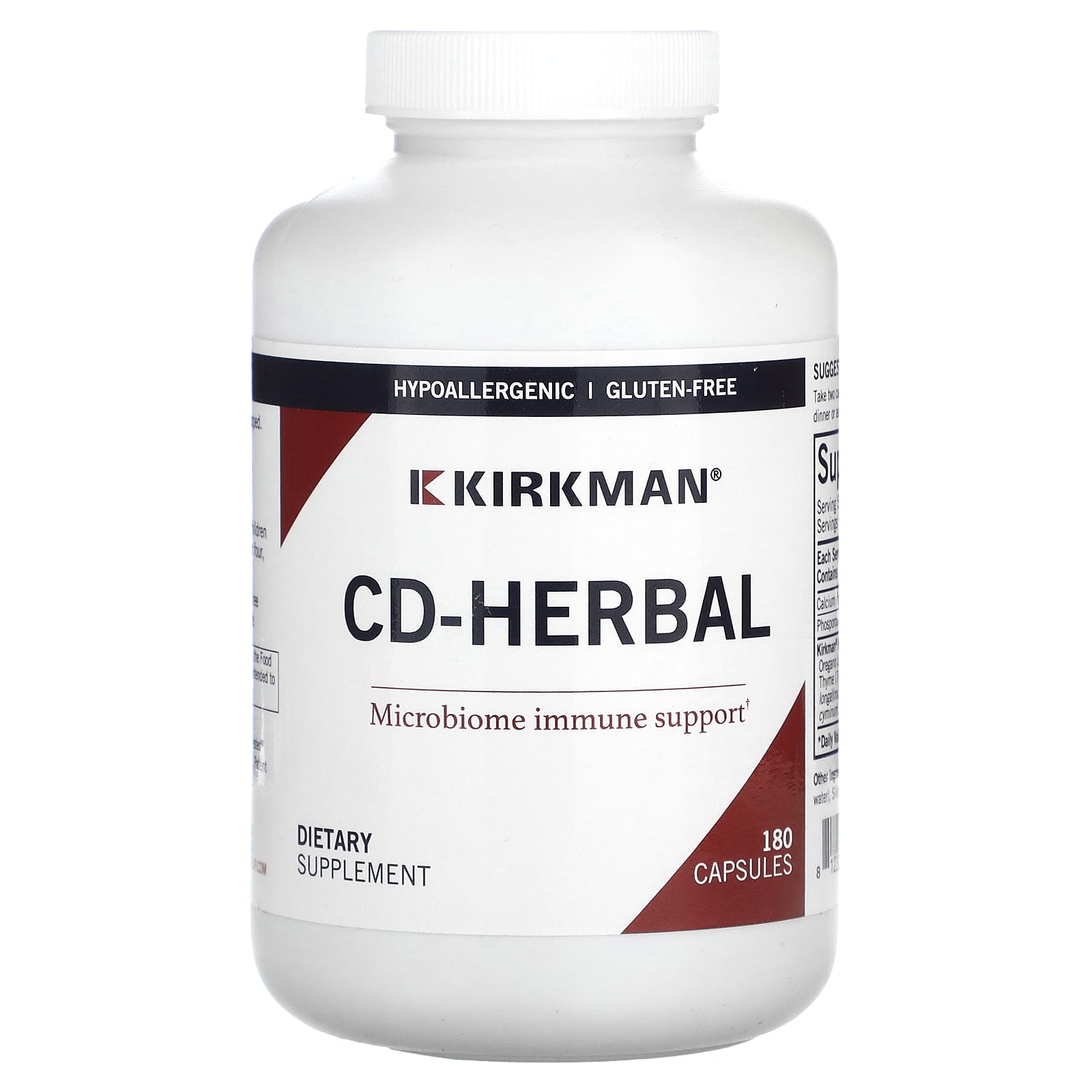 Kirkman Labs-CD-Herbal-180 Capsules