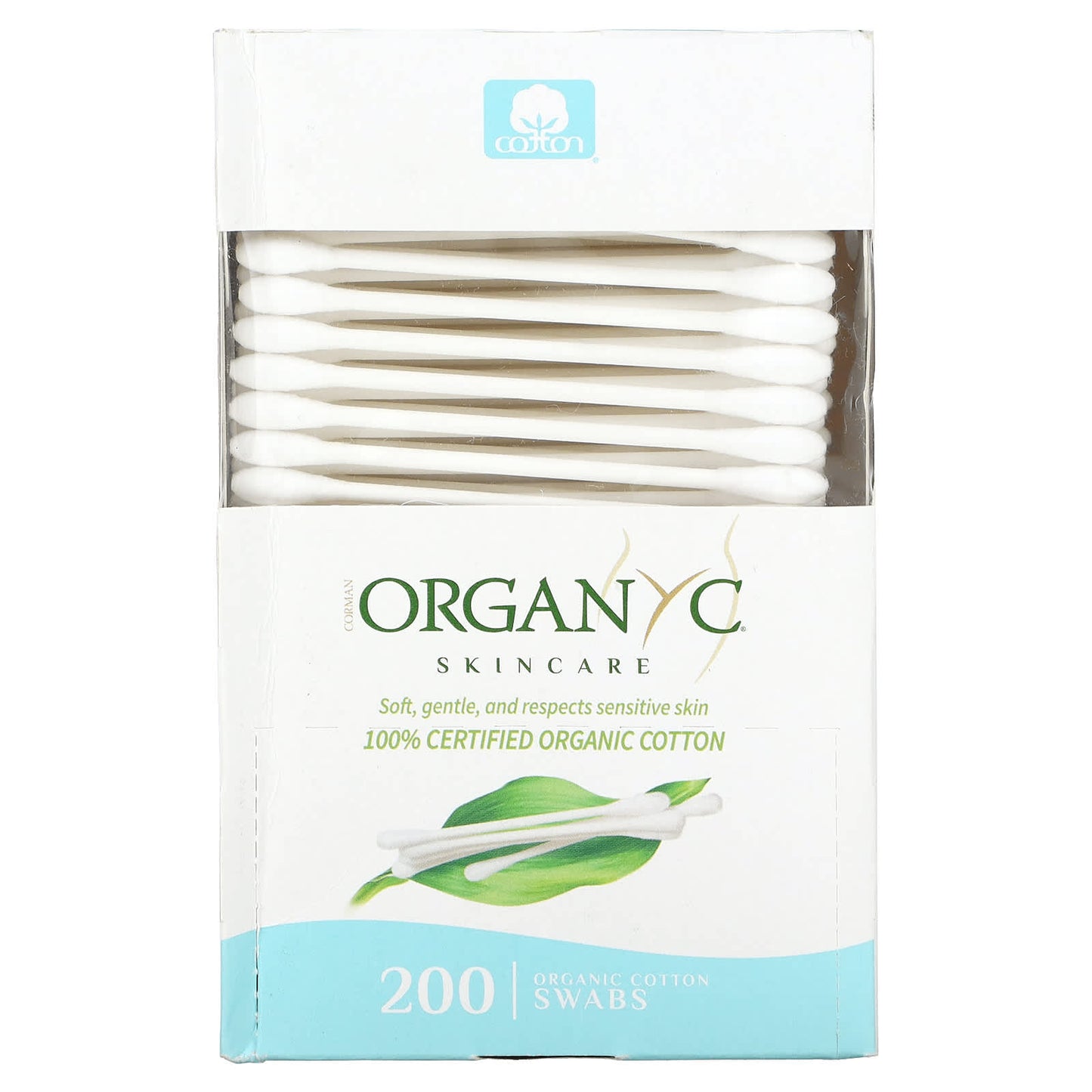 Organyc-Organic Cotton Swabs-200 Swabs