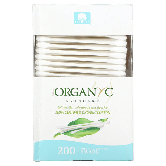 Organyc-Organic Cotton Swabs-200 Swabs