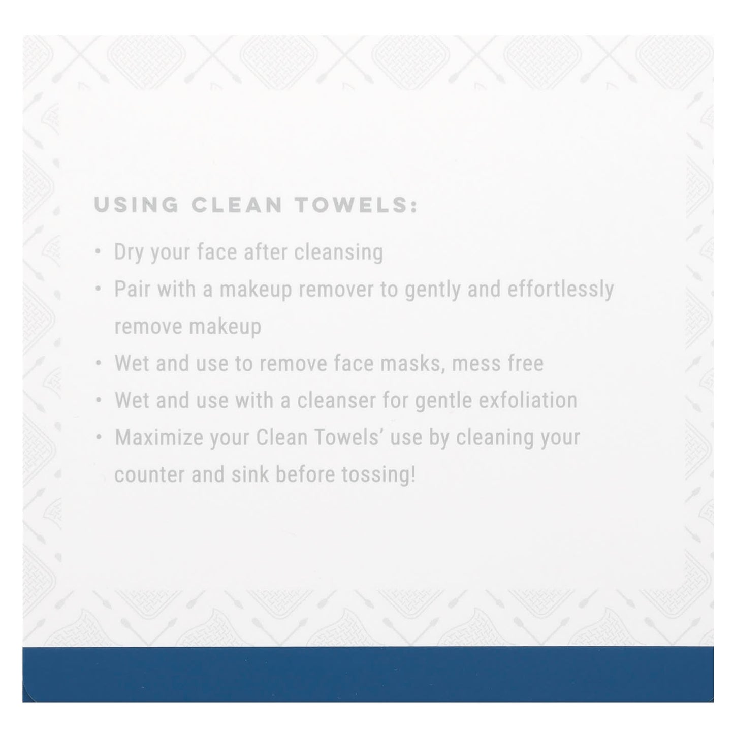 Clean Skin Club, Clean Towels XL, Disposable, 50 Count