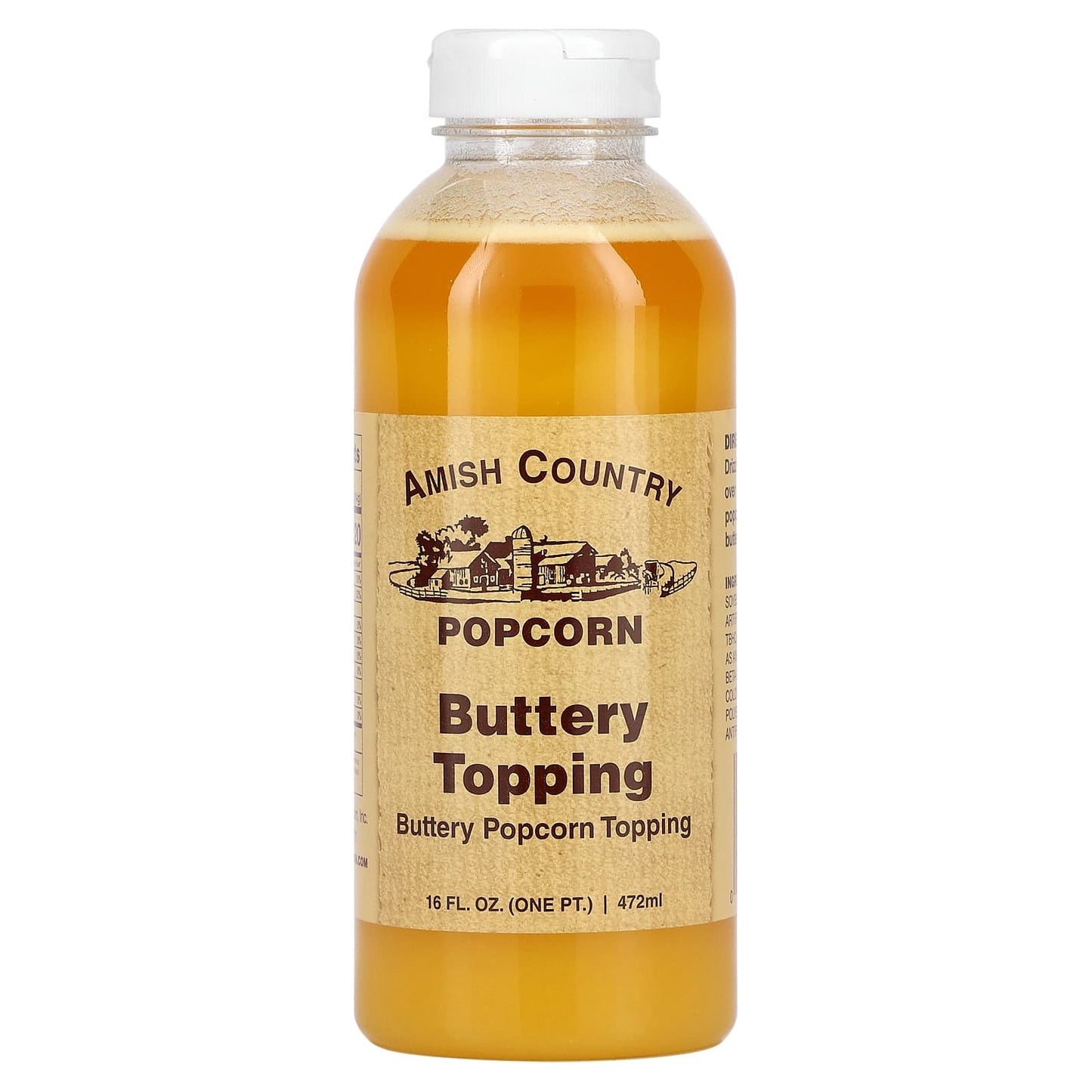 Amish Country Popcorn-Buttery Popcorn Topping-16 fl oz (472 ml)