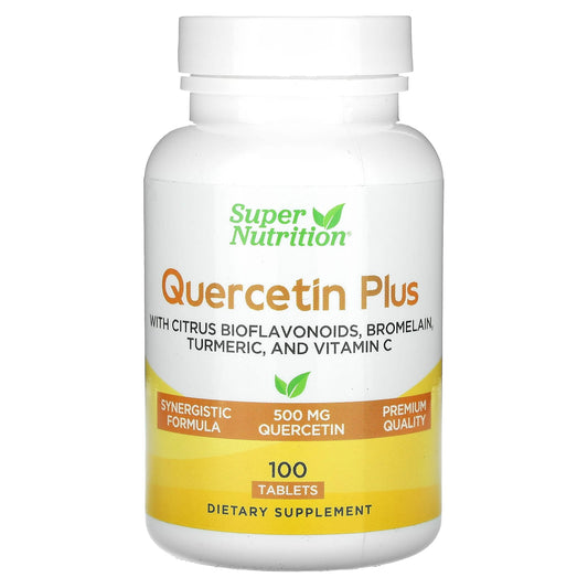 Super Nutrition-Quercetin Plus-100 Tablets