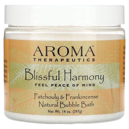 Abra Therapeutics-Natural Bubble Bath-Blissful Harmony-Patchouly & Frankincense-14 oz (397 g)