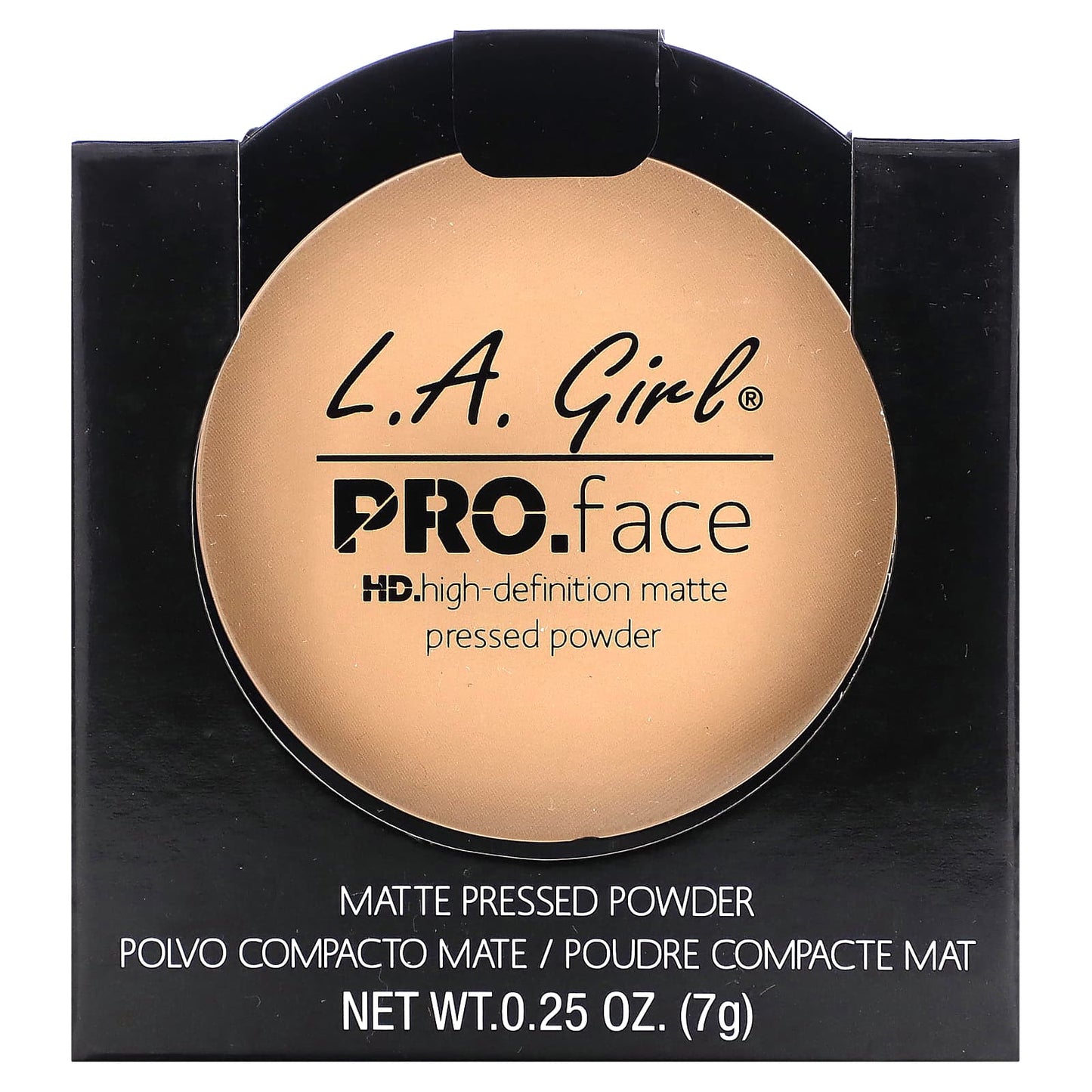 L.A. Girl, Pro Face HD Matte Pressed Powder, Nude Beige, 0.25 oz (7 g)