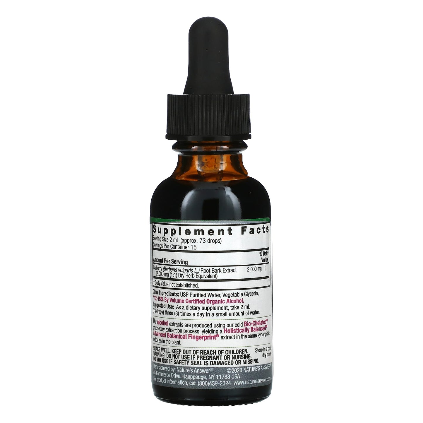 Nature's Answer, Barberry Root, 2,000 mg, 1 fl oz (30 ml)