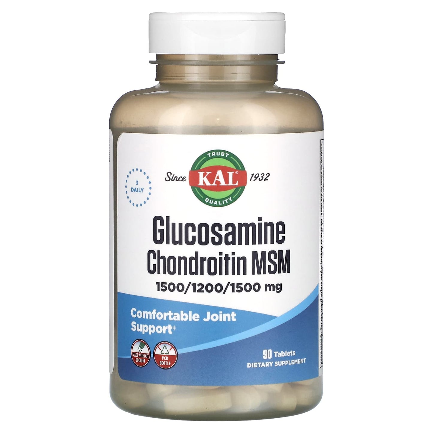 KAL-Glucosamine Chondroitin MSM-90 Tablets