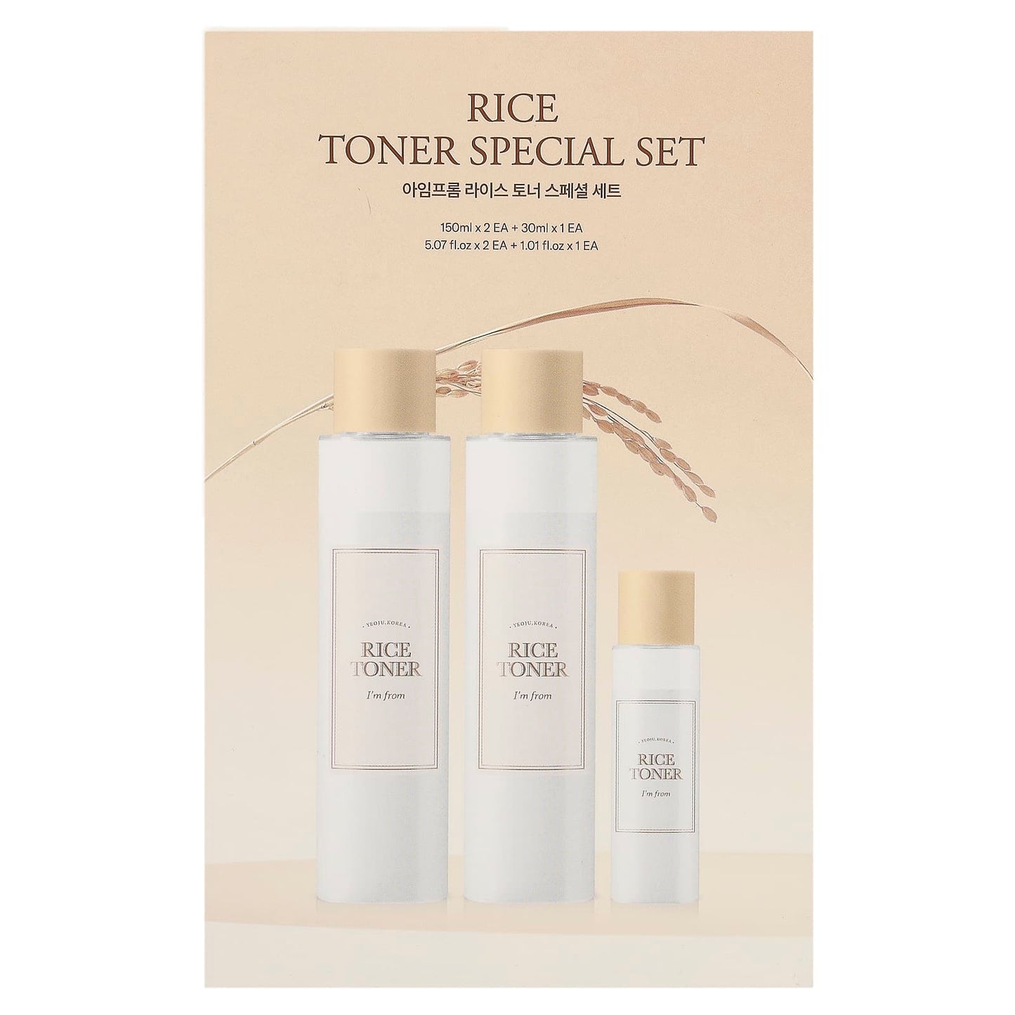 I'm From, Rice Toner Special Set, 3 Pieces