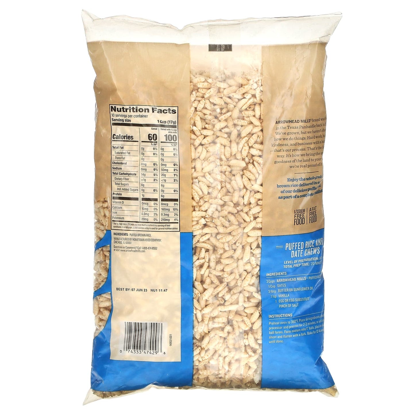 Arrowhead Mills, Puffed Rice Cereal, 6 oz (170 g)