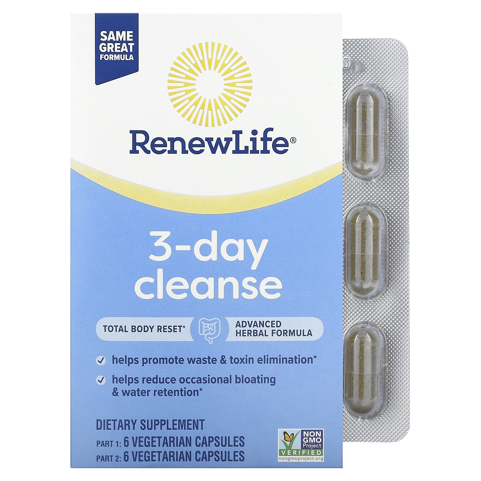 Renew Life-3-Day Cleanse -12 Vegetarian Capsules