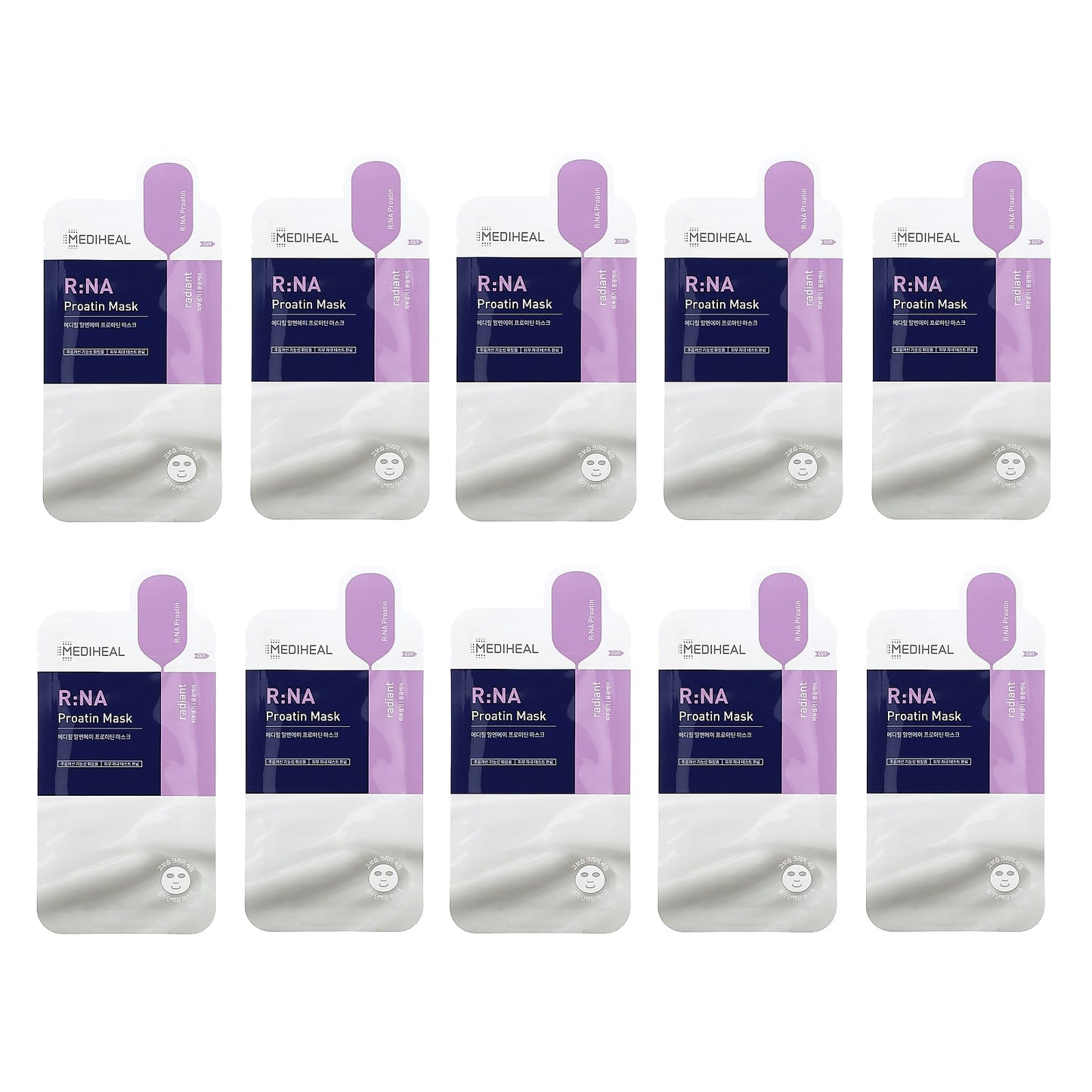 MEDIHEAL-R:NA Proatin Beauty Mask-10 Sheets-0.84 fl oz (25 ml) Each