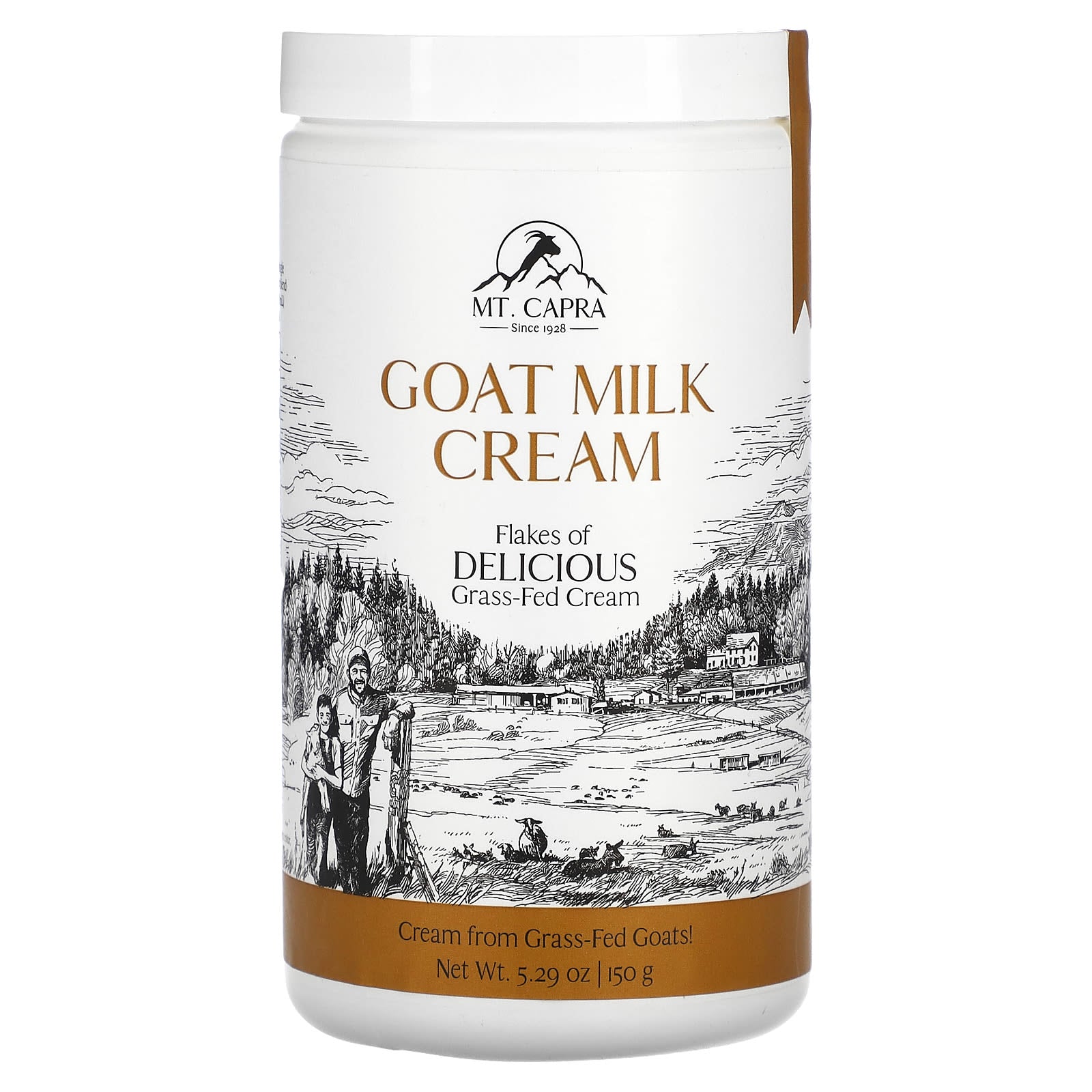 Mt. Capra-Goat Milk Cream Flakes-5.29 oz (150 g)