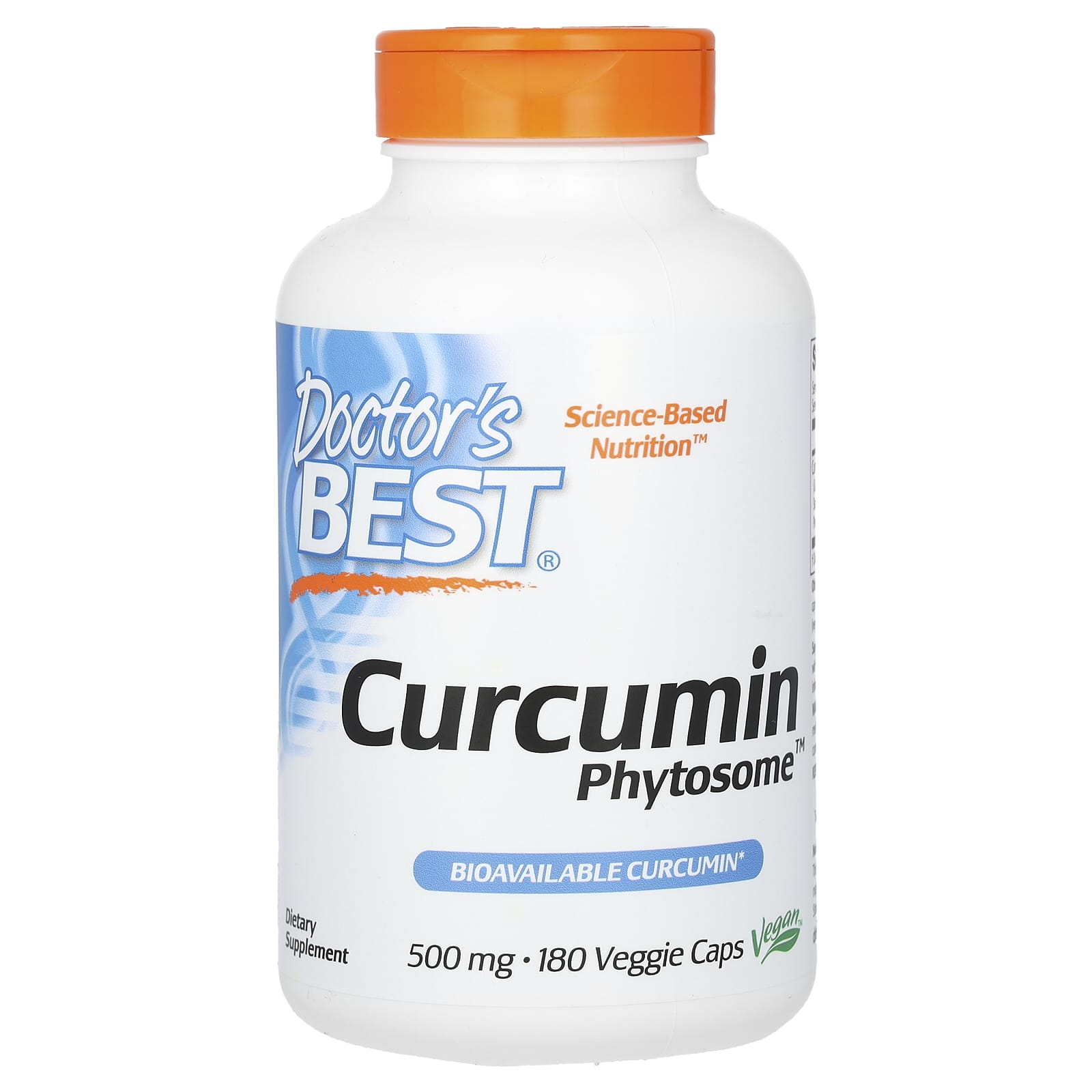 Doctor's Best-Curcumin Phytosome-500 mg-180 Veggie Caps