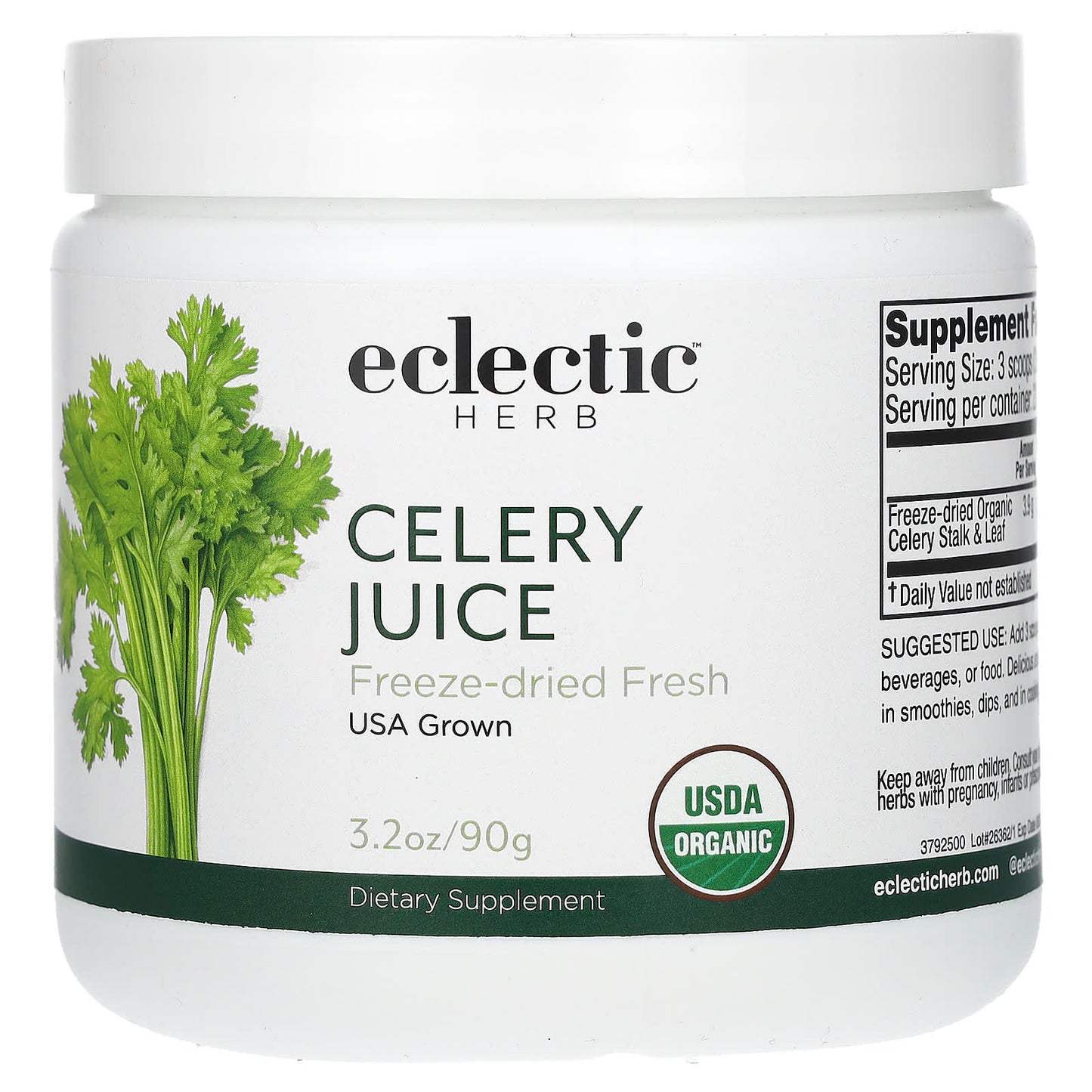 Eclectic Institute-Celery Juice-3.2 oz (90 g)