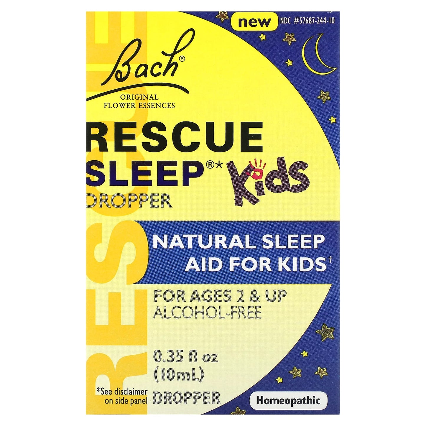 Bach-Kids-Rescue Sleep Dropper-Ages 2 & Up-Alcohol-Free-0.35 fl oz (10 ml)