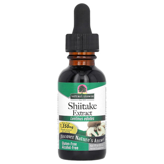 Nature's Answer-Shiitake Extract-Alcohol-Free-1,350 mg -1 fl oz (30 ml)