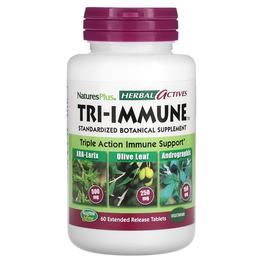 NaturesPlus-Herbal Actives-Tri-Immune-60 Extended Release Tablets