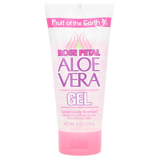 Fruit of the Earth-Aloe Vera Gel-Rose Petal-6 oz (170 g)